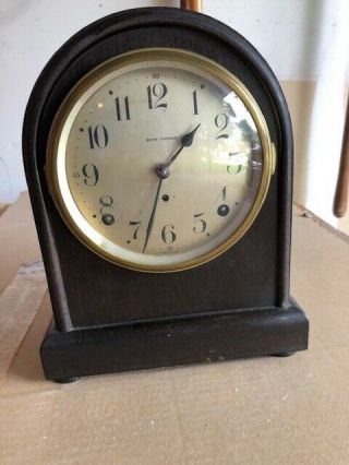 Antique Seth Thomas 8 Day Strikes Mantle Clock Great