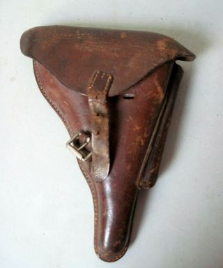 Vintage Wwii German Luger/ Walther ? Leather Gun Holster