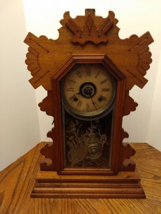 Ansonia Clock Co.  “king” 8 - Day Time,  Strike & Alarm Parlor Clock C.  1901