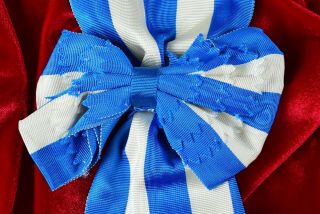 Military Decoration/Award/Recognition Sash/Ribbon White/Azure - Blue 5