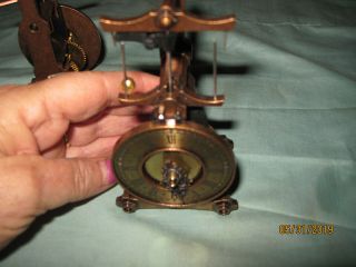 Rare 2 Antique or Vintage Japan Copper Clocks Windup 7