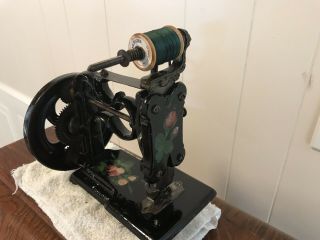 1861 Charles Chas Raymond Cast Iron Sewing Machine Very Rare 2