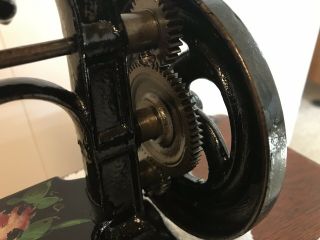 1861 Charles Chas Raymond Cast Iron Sewing Machine Very Rare 8