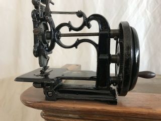 1861 Charles Chas Raymond Cast Iron Sewing Machine Very Rare 9
