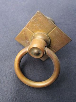 14 Antique Victorian Brass Ring Drawer Pulls 1880s Furniture Hardware 4