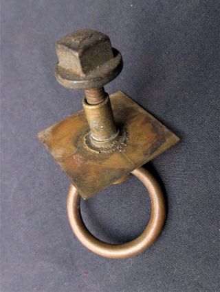 14 Antique Victorian Brass Ring Drawer Pulls 1880s Furniture Hardware 5