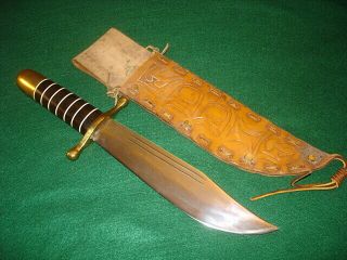 Wwii Case Xx V44 Survival Knife With Theater Made Custom Handle And Scabbard