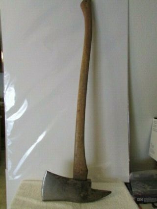 Vintage Usa Fire Axe With Civil Defense Symbol