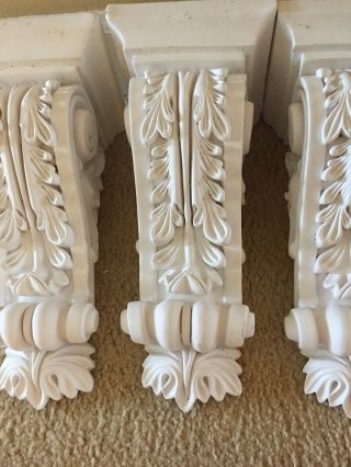 4 Decorative Corbels Ekena Millwork 5 1/4” W x 5 3/8” D x 12 1/4” H Damon Corbel 2