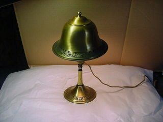Antique Arts&crafts Brass Greist Table Lamp Or Wall Sconce