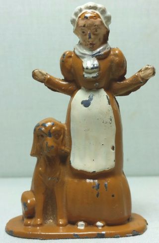 Tommy Toy Hollow Cast Lead Tt18 Old Mother Hubbard Htf Pumpkin Color 95