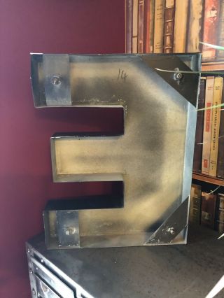 STARBUCKS COFFEE LETTER ' E ' Shop Sign Metal 3D letter - last one 5