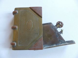 Antique French Wwi Book Trench Art Pocket Lighter (n11)