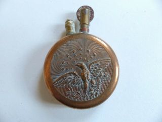 Rare Antique French Wwi Trench Art Pocket Lighter (n6)