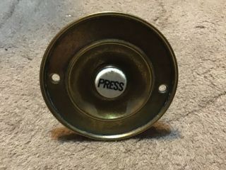 Vintage Brass Doorbell Door Bell Buzzer Press Switch