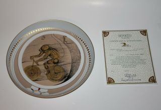 Salvador Dali Deportes two Decorative porcelain plates both 369 out of 5000 4