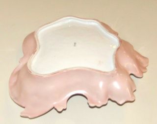 HERMANN OHME Germany Porcelain Sea Shell Conch Bowl Hand Painted Rare Pre 1930 2