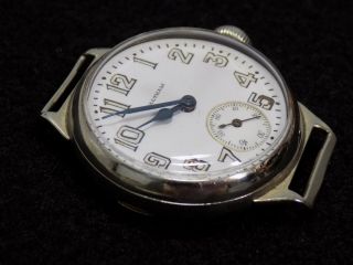 WWI 1916 Waltham Watch Co.  US Army Trench Wristwatch 14kt Gold Case - 2