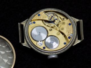 WWI 1916 Waltham Watch Co.  US Army Trench Wristwatch 14kt Gold Case - 6