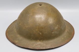 US WWI / WWII M1917A Kelly Transitional Helmet with Leather Liner 2