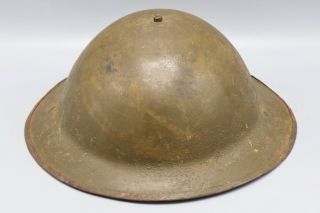 US WWI / WWII M1917A Kelly Transitional Helmet with Leather Liner 4