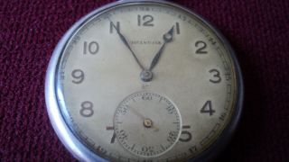 Old Vintage Swiss Helvetia Mechanical Men ' s Pocket Watch 2