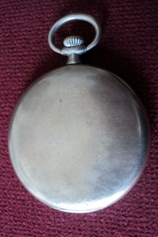 Old Vintage Swiss Helvetia Mechanical Men ' s Pocket Watch 4