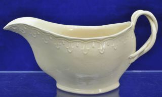 Antique Slip Molded Creamware Gravy Boat Bowl 18th Century