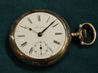 Antique 1903 Waltham 18s 7j Kw/ls Pocket Watch - - For Repair /parts