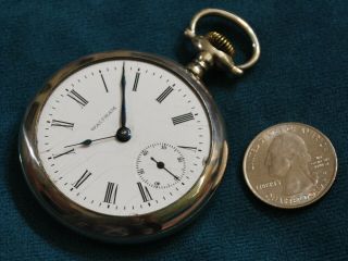 Antique 1903 WALTHAM 18s 7J Kw/Ls Pocket Watch - - For Repair /Parts 3