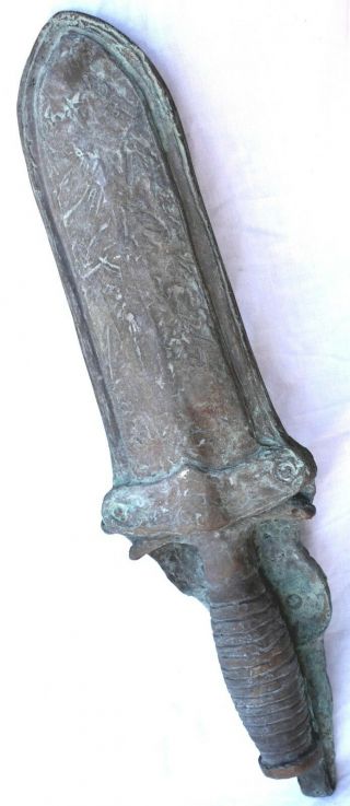 Bronze U.  S.  Model 1880 Calvary Hunting Knife by Scott Rogers 1/1 (Signed),  Rare 5