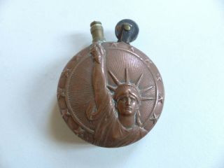 Rare Antique French Wwi Trench Art Pocket Lighter (n14)