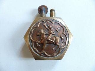 Rare Antique French Wwi Trench Art Pocket Lighter (n4)