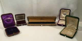 5 Antique Watch & Pocket Watch Felt Cases -