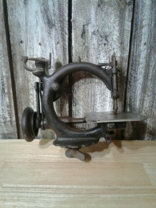 Antique 1871 Cast Iron Willcox & Gibbs Sewing Machine Head 4