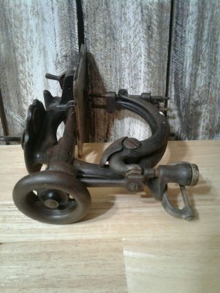Antique 1871 Cast Iron Willcox & Gibbs Sewing Machine Head 6