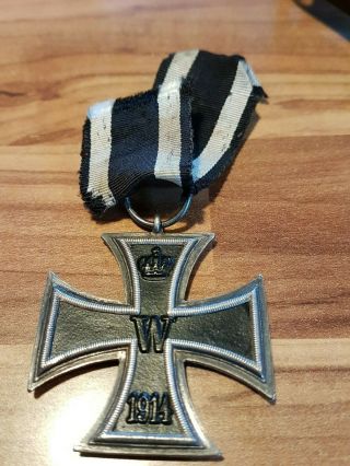 German Iron Cross 2nd.  Class Ic2 Marker " Wus " Worldwar 1 Incl.  Ribbon