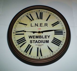 London North Eastern Railway LNER Style Clock,  Wembley Stadium Station. 3
