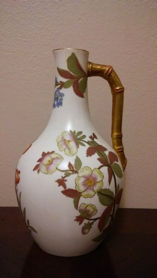1890 Victorian Royal Worcester Blush Ivory Bottle Vase