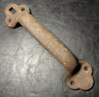 Real Antique Vintage Barn Shed Door Pull Handle Cast Iron 8 1/2”