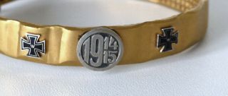 53051105 - WW1 TRENCH ART Shrapnel bracelet 1914/15 3