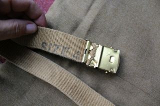WW2 US Army Regulation wool shirt,  pants,  belt,  1945 canteen and belt 6