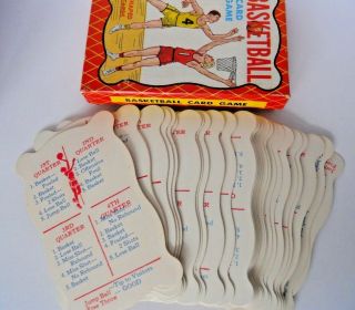 1950 ' s Warren Built Rite Toy BASKETBALL Card Game Child Shaped for small hands 5