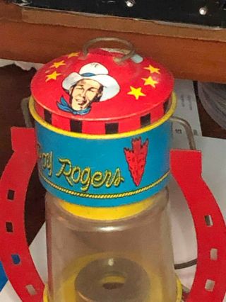 Old Antique 1940 ' s Roy Rogers Cowboy Toy lantern 5