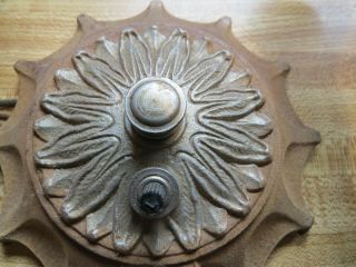 Antique Art Nouveau Double Metal Electric Wall SCONCE Light fixture 6