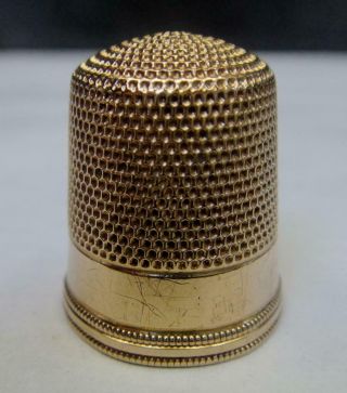 Antique 14k Gold THIMBLE by SIMONS Bros.  3.  97 grams 2