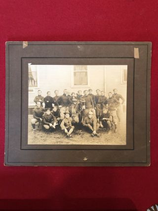 Vintage 1915 Military Football Team Photo