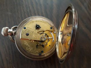 VINTAGE WALTHAM MASS.  P.  S.  BARTLETT POCKET WATCH.  1,  858003,  PARTS ONLY 4