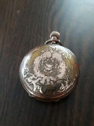 VINTAGE WALTHAM MASS.  P.  S.  BARTLETT POCKET WATCH.  1,  858003,  PARTS ONLY 6