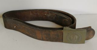 German Ww 1 Belt And Buckle - Gott Mit Uns - Dated 1915